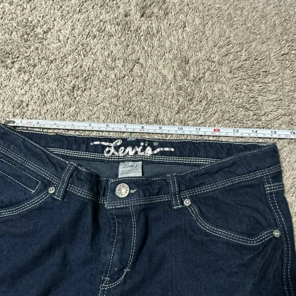 Levi’s Women’s Slim Straight Jeans Plus 14.5 Midnight Premium Stretch NWT - Picture 5 of 7